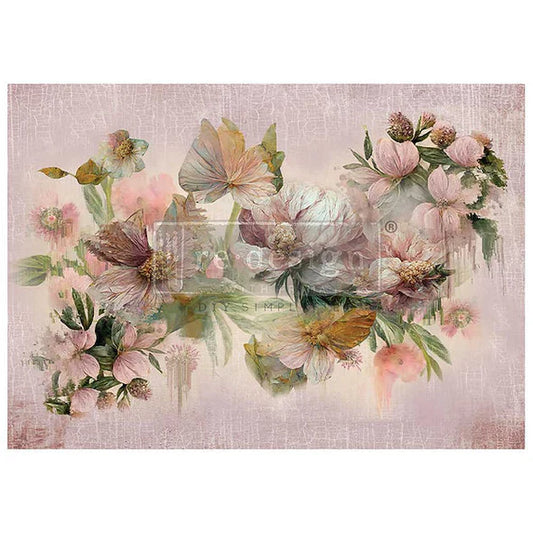 Wisp of Mauve Redesign With Prima A1 Decoupage Fiber