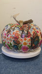 Dias De Los Muertos, Decoupaged Paper Mâché Pumpkin