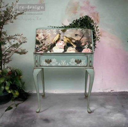 Romance in Bloom set of 3 Redesign with Prima Decoupage Tissues