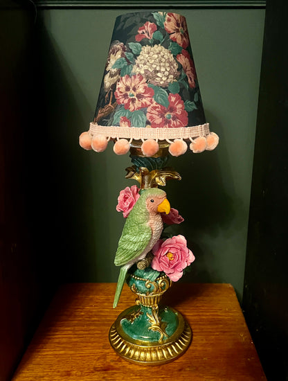 Beautiful Liberty fabric Candle Clip Handmade Lampshade with / without PomPoms